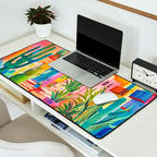 Tropical Caribbean Village Rural Charm Desk Mat Gallery Image 2
