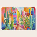 Tropical Caribbean Village Rural Charm Cutting Board Gallery Image 1