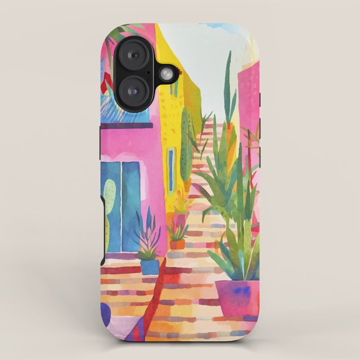 Tropical Caribbean Village Rural Charm iPhone Case Gallery Image 1