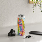 Tropical Caribbean Village Rural Charm Water Bottle Gallery Image 4