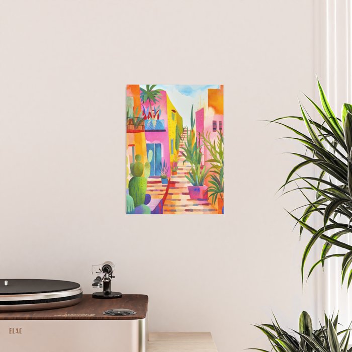 Tropical Caribbean Village Rural Charm Poster Gallery Image 2