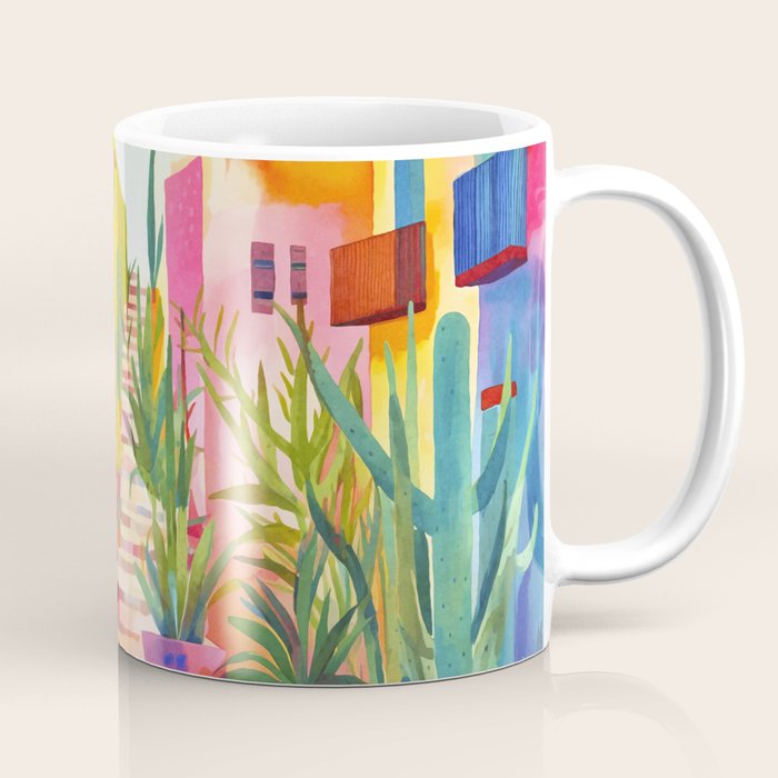 Tropical Caribbean Village Rural Charm Coffee Mug Gallery Image 1
