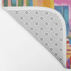 Tropical Caribbean Village Rural Charm Bath Mat Gallery Image 2
