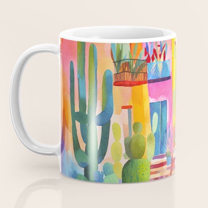Tropical Caribbean Village Rural Charm Coffee Mug Gallery Image 3