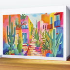Tropical Caribbean Village Rural Charm Wall Mural Gallery Image 2