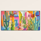 Tropical Caribbean Village Rural Charm Desk Mat Gallery Image 3