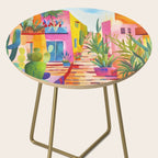 Tropical Caribbean Village Rural Charm Side Table Gallery Image 2