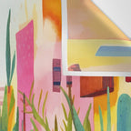 Tropical Caribbean Village Rural Charm Wall Tapestry Gallery Image 3