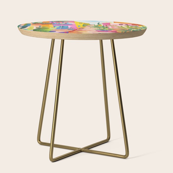 Tropical Caribbean Village Rural Charm Side Table Gallery Image 1