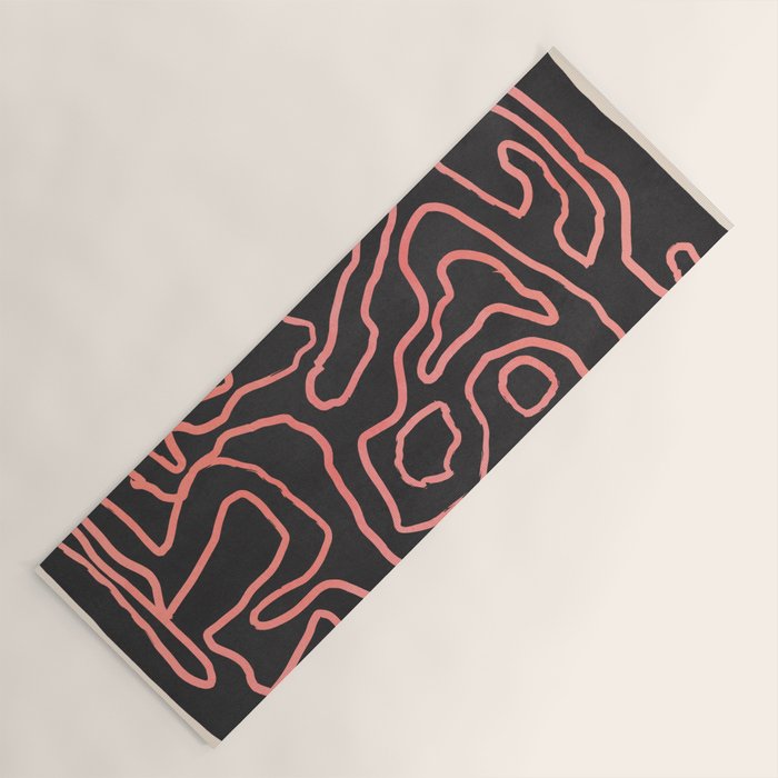 Abstract line art 209 Yoga Mat Gallery Image 1