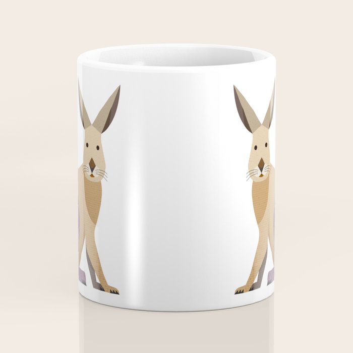 Whimsy European Hare Coffee Mug Gallery Image 4