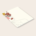 Colorful Thoughts Minimal Line Art Woman with Magnolia Notebook Gallery Image 2