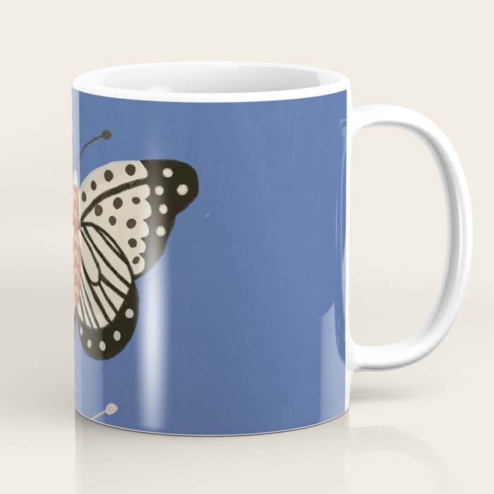 Butterflies in blue Coffee Mug Gallery Image 1