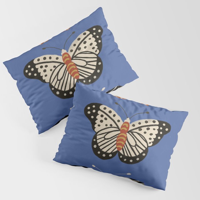 Butterflies in blue Pillow Sham Gallery Image 1