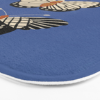 Butterflies in blue Bath Mat Gallery Image 3