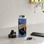 Butterflies in blue Water Bottle Gallery Image 4