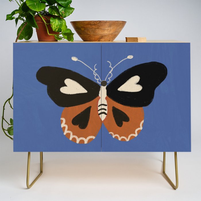Butterflies in blue Credenza Gallery Image 1