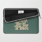 This Must Be The Place - Green & Beige Laptop Sleeve Gallery Image 2