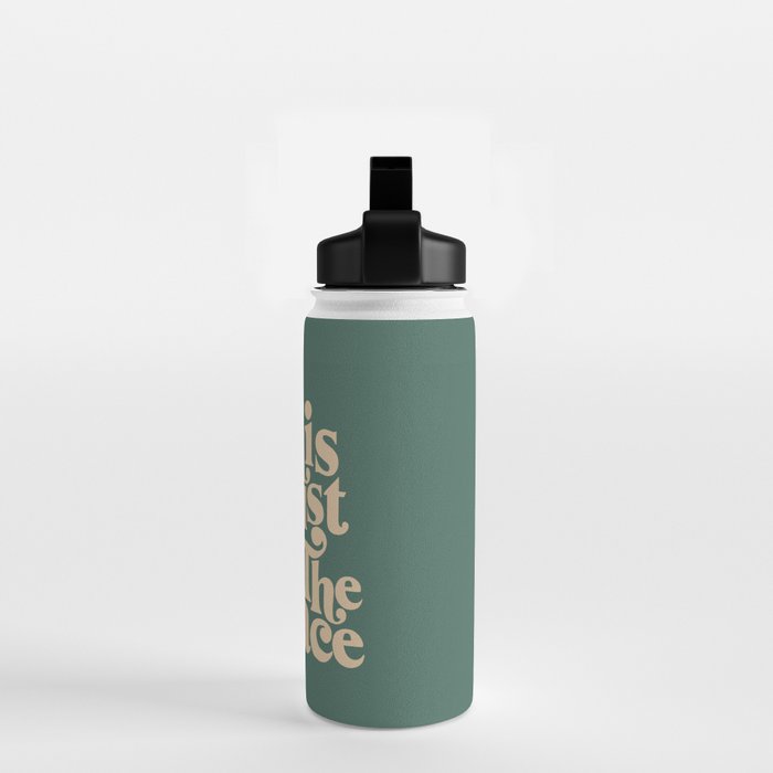 This Must Be The Place - Green & Beige Water Bottle Gallery Image 2