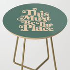 This Must Be The Place - Green & Beige Side Table Gallery Image 2