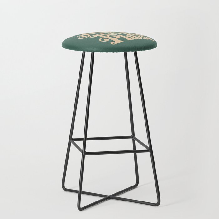 This Must Be The Place - Green & Beige Stool Gallery Image 1
