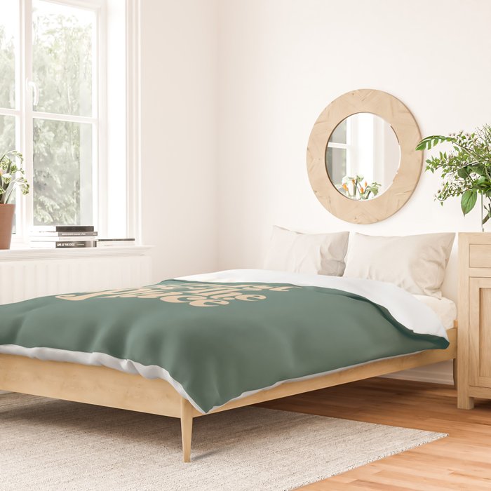 This Must Be The Place - Green & Beige Duvet Cover Gallery Image 2
