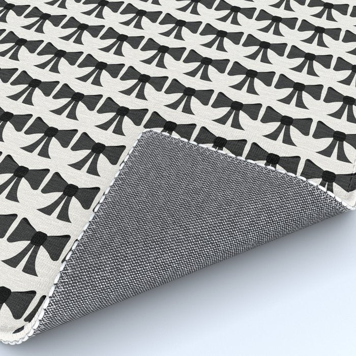 Vintage Bows I Black and White Rug Gallery Image 4