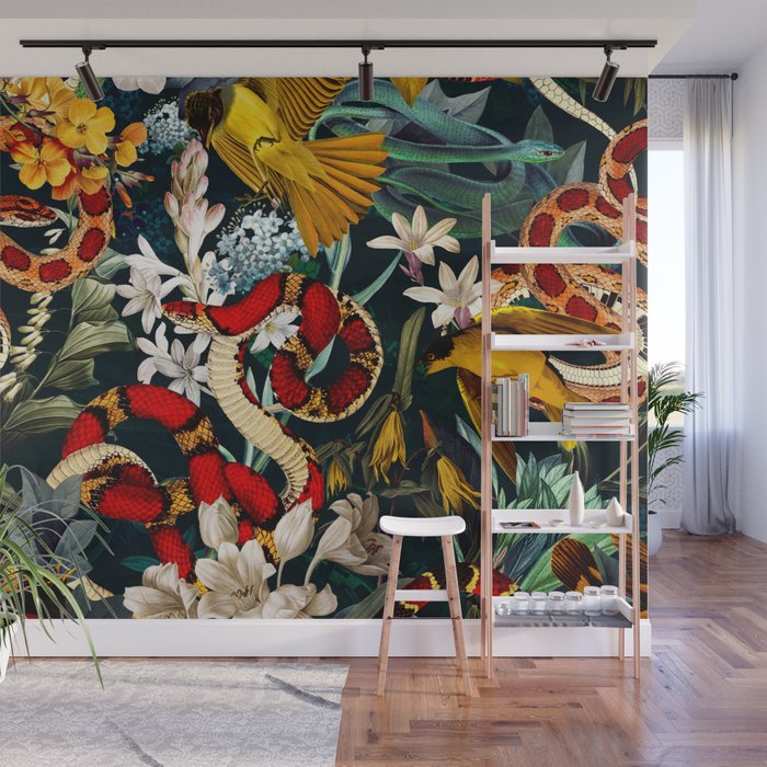 Birds and Snakes II Wall Mural Gallery Image 1