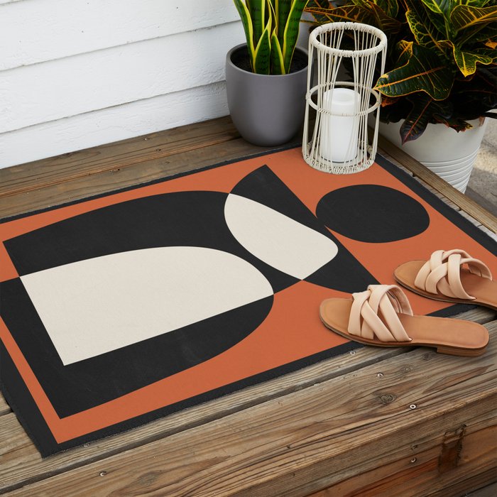 Minimal Abstract Art 39a Outdoor Rug Gallery Image 2