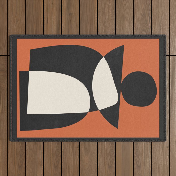 Minimal Abstract Art 39a Outdoor Rug Gallery Image 1