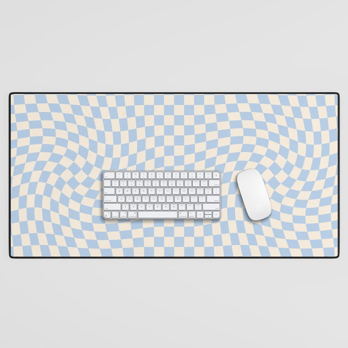 Check - Baby Blue Twist â Checkerboard Print Desk Mat Gallery Image 1