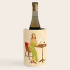Woman at a Cafe in Rome Wine Chiller Gallery Image 2