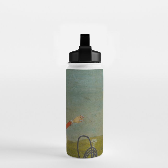 Female Musician Indian Painted Illustration Water Bottle Gallery Image 2