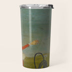 Female Musician Indian Painted Illustration Travel Mug Gallery Image 2