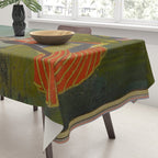 Female Musician Indian Painted Illustration Tablecloth Gallery Image 3