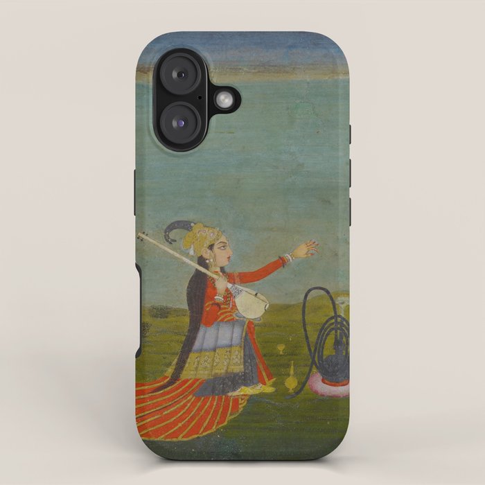 Female Musician Indian Painted Illustration iPhone Case Gallery Image 1