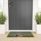 Female Musician Indian Painted Illustration Welcome Mat Gallery Image 3
