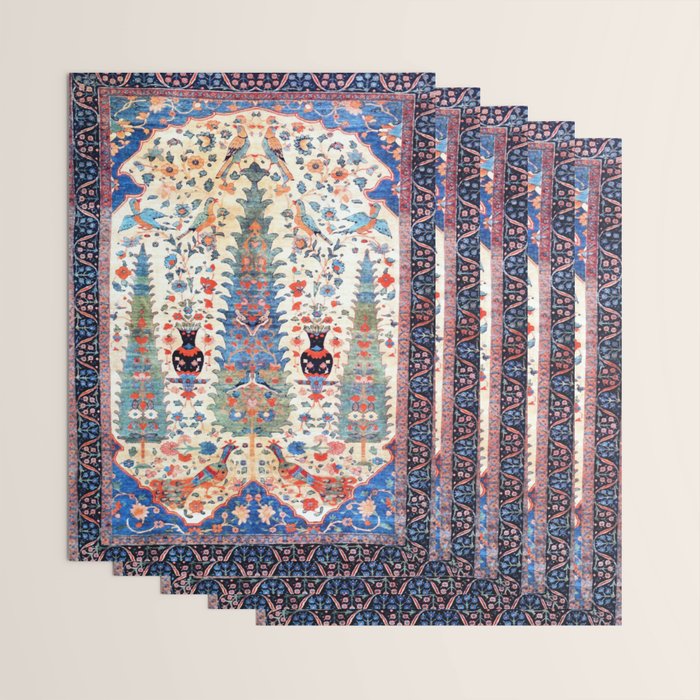 Kerman 19th Century Prayer Rug Print Wrapping Paper Gallery Image 3