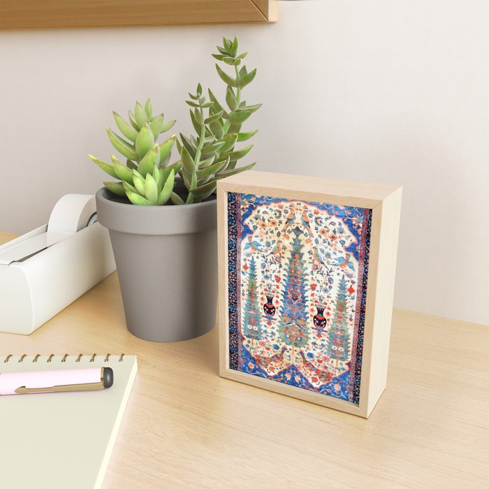 Kerman 19th Century Prayer Rug Print Mini Art Print Gallery Image 2