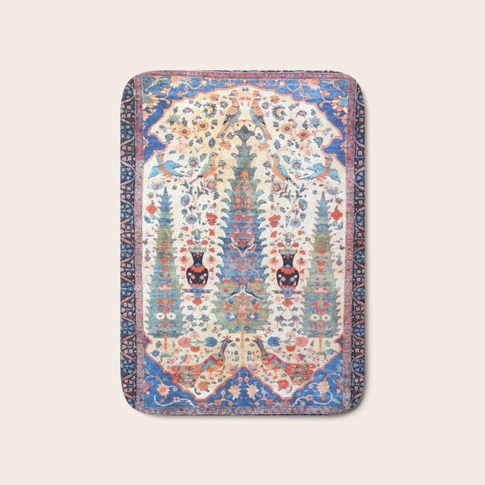 Kerman 19th Century Prayer Rug Print Bath Mat Gallery Image 1