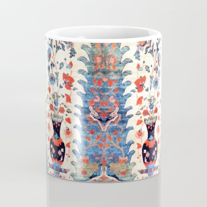 Kerman 19th Century Prayer Rug Print Coffee Mug Gallery Image 4