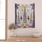Kerman 19th Century Prayer Rug Print Wall Tapestry Gallery Image 2