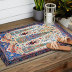 Kerman 19th Century Prayer Rug Print Outdoor Rug Gallery Image 2