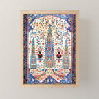 Kerman 19th Century Prayer Rug Print Mini Art Print Gallery Image 1
