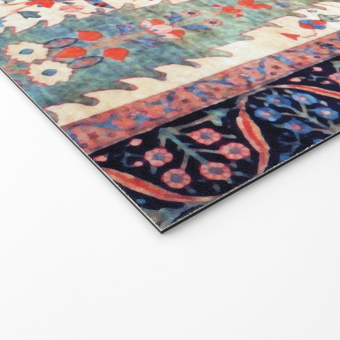 Kerman 19th Century Prayer Rug Print Welcome Mat Gallery Image 2