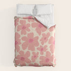 Retro Daisy - Pink and Cream Comforter Gallery Image 6