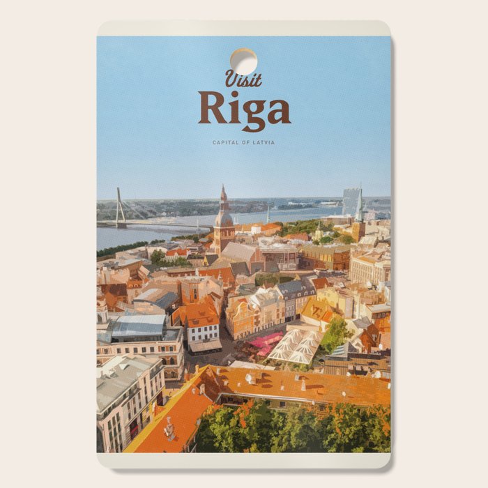 Visit Riga Cutting Board Gallery Image 1
