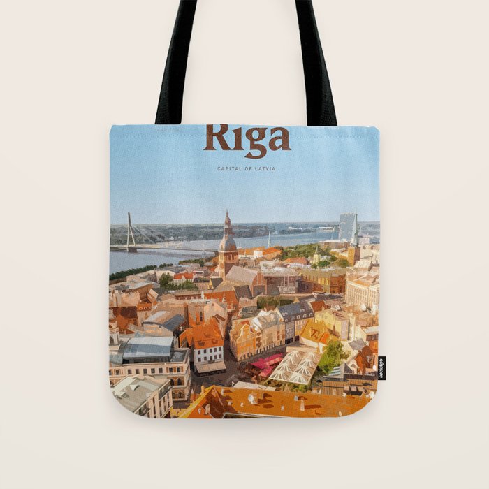 Visit Riga Tote Bag Gallery Image 1