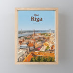 Visit Riga Mini Art Print Gallery Image 1
