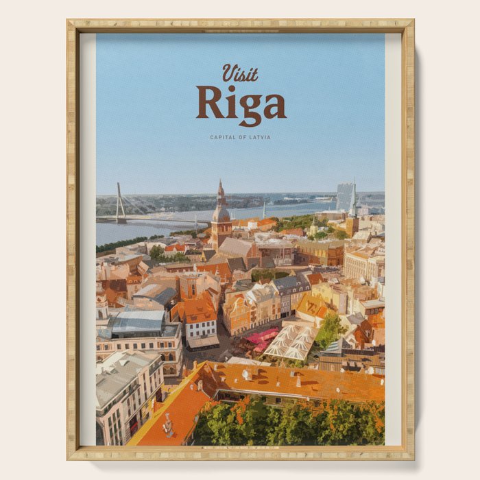 Visit Riga Serving Tray Gallery Image 1